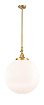 Beacon - 1 Light - 18 inch - Satin Gold - Stem Hung - Adjustable Mini Pendant (3442|206-SG-G201-18)