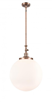 Beacon - 1 Light - 16 inch - Antique Copper - Stem Hung - Adjustable Mini Pendant (3442|206-AC-G201-16)