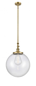 Beacon - 1 Light - 16 inch - Brushed Brass - Stem Hung - Adjustable Mini Pendant (3442|206-BB-G202-16)