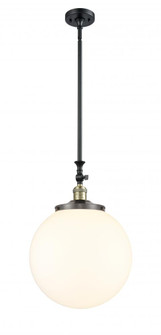 Beacon - 1 Light - 12 inch - Black Antique Brass - Stem Hung - Adjustable Mini Pendant (3442|206-BAB-G201-14)