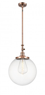 Beacon - 1 Light - 12 inch - Antique Copper - Stem Hung - Adjustable Mini Pendant (3442|206-AC-G202-14)