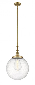 Beacon - 1 Light - 12 inch - Brushed Brass - Stem Hung - Adjustable Mini Pendant (3442|206-BB-G204-14)