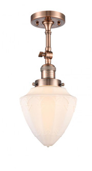 Bullet - 1 Light - 6 inch - Antique Copper - Adjustable Semi-Flush Mount (3442|201F-AC-G661-7)