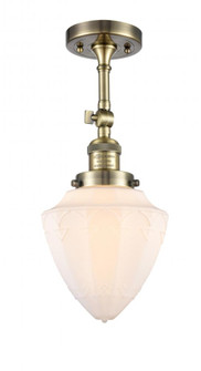 Bullet - 1 Light - 6 inch - Antique Brass - Adjustable Semi-Flush Mount (3442|201F-AB-G661-7)