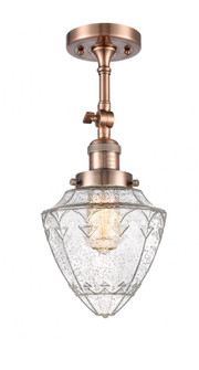 Bullet - 1 Light - 6 inch - Antique Copper - Adjustable Semi-Flush Mount (3442|201F-AC-G664-7)