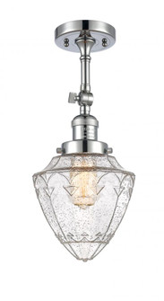 Bullet - 1 Light - 6 inch - Polished Chrome - Adjustable Semi-Flush Mount (3442|201F-PC-G664-7)