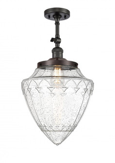 Beacon - 1 Light - 12 inch - Oil Rubbed Bronze - Adjustable Semi-Flush Mount (3442|201F-OB-G664-12)