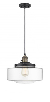 Bridgeton - 1 Light - 16 inch - Black Antique Brass - Cord hung - Mini Pendant (3442|201CSW-BAB-G692-12)