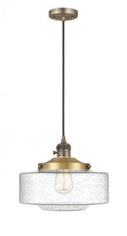 Bridgeton - 1 Light - 16 inch - Brushed Brass - Cord hung - Mini Pendant (3442|201CSW-BB-G694-12)