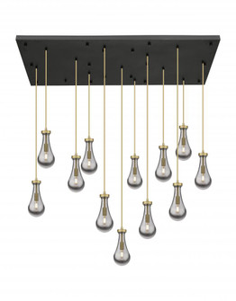 Owego - 13 Light - 54 inch - Brushed Brass - Multi Pendant (3442|154BK-451-1P-BB-G451-5SM-20)