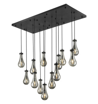 Owego - 13 Light - 54 inch - Matte Black - Multi Pendant (3442|154BK-451-1P-BK-G451-5SM-20)