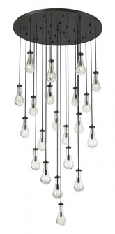 Owego - 21 Light - 48 inch - Matte Black - Multi Pendant (3442|148BK-451-1P-BK-G451-5CL-20)