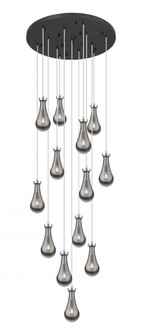 Owego - 13 Light - 32 inch - Polished Nickel - Multi Pendant (3442|132BK-451-1P-PN-G451-5SM-20)