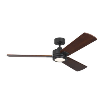 Harris Smart 56 LED Ceiling Fan in Midnight Black with Dark Walnut Blades and Light Kit (6|3HASM56MBKD)