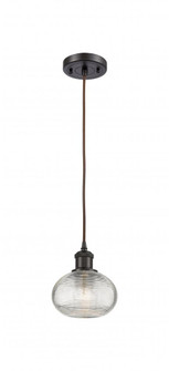 Ithaca - 1 Light - 6 inch - Oil Rubbed Bronze - Cord hung - Mini Pendant (3442|516-1P-OB-G555-6CL)