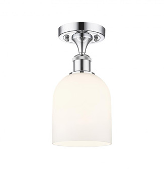 Bella - 1 Light - 6 inch - Polished Chrome - Semi-Flush Mount (3442|516-1C-PC-G558-6GWH)