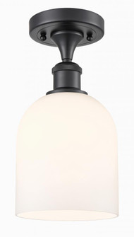 Bella - 1 Light - 6 inch - Matte Black - Semi-Flush Mount (3442|516-1C-BK-G558-6GWH)