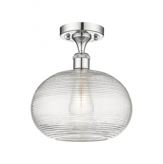 Ithaca - 1 Light - 10 inch - Polished Chrome - Semi-Flush Mount (3442|516-1C-PC-G555-10CL)