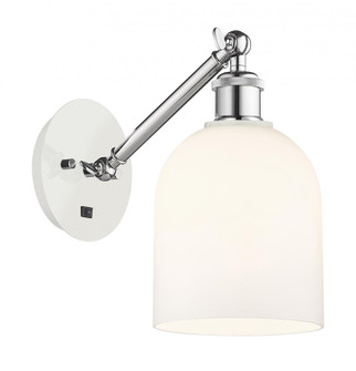 Bella - 1 Light - 6 inch - White Polished Chrome - Sconce (3442|317-1W-WPC-G558-6GWH)