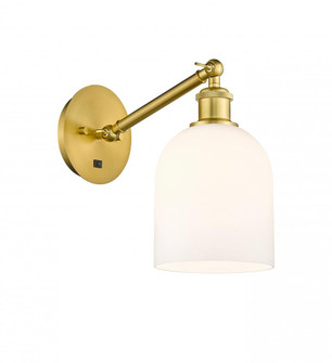 Bella - 1 Light - 6 inch - Satin Gold - Adjustable Sconce (3442|317-1W-SG-G558-6GWH)