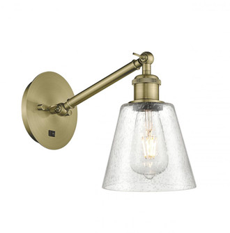 Caton - 1 Light - 5 inch - Antique Brass - Adjustable Sconce (3442|317-1W-AB-G454)