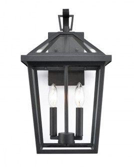Mensun 2-Light Outdoor Wall Sconce Textured Black (670|92202-TBK)