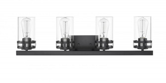 Lunden 4-Light Vanity Matte Black (670|91024-MB)
