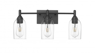 Arlett 3-Light Vanity Matte Black (670|4993-MB)