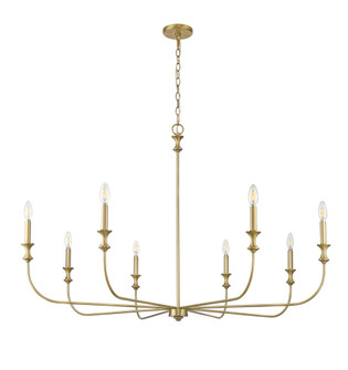 Savanne 8-Light Chandelier Ceiling Light Vintage Brass (670|29608-VB)