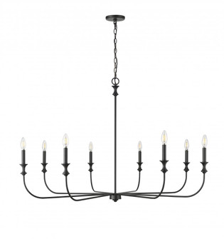 Savanne 8-Light Chandelier Ceiling Light Matte Black (670|29608-MB)