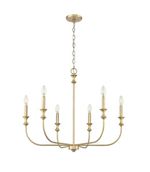 Savanne 6-Light Chandelier Ceiling Light Vintage Brass (670|29506-VB)