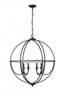 Artemis 6-Light Chandelier Ceiling Light Matte Black (670|12306-MB)