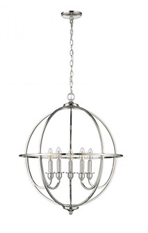Artemis 5-Light Chandelier Ceiling Light Polished Nickel (670|12305-PN)