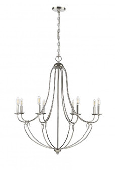 Eisley 8-Light Chandelier Ceiling Light Polished Nickel (670|12108-PN)