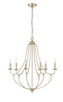 Eisley 6-Light Chandelier Ceiling Light Modern Gold (670|12106-MG)