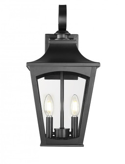 Curry 2-Light Outdoor Wall Sconce Powder Coated Black (670|10921-PBK)