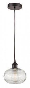 Ithaca - 1 Light - 8 inch - Oil Rubbed Bronze - Cord hung - Mini Pendant (3442|616-1P-OB-G555-8CL)