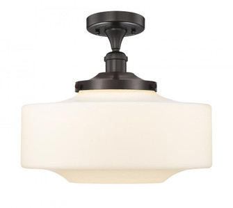 Bridgeton - 1 Light - 16 inch - Oil Rubbed Bronze - Semi-Flush Mount (3442|616-1F-OB-G691-16)