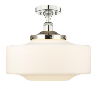 Bridgeton - 1 Light - 16 inch - Polished Nickel - Semi-Flush Mount (3442|616-1F-PN-G691-16)