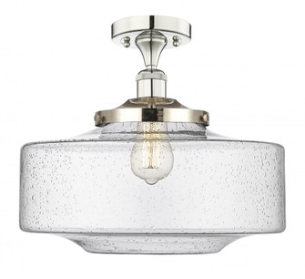 Bridgeton - 1 Light - 16 inch - Polished Nickel - Semi-Flush Mount (3442|616-1F-PN-G694-16)
