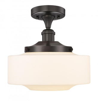 Bridgeton - 1 Light - 12 inch - Oil Rubbed Bronze - Semi-Flush Mount (3442|616-1F-OB-G691-12)