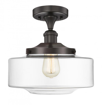 Bridgeton - 1 Light - 12 inch - Oil Rubbed Bronze - Semi-Flush Mount (3442|616-1F-OB-G692-12)