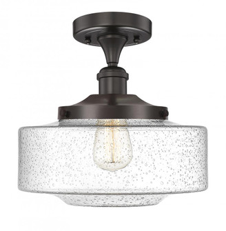 Bridgeton - 1 Light - 12 inch - Oil Rubbed Bronze - Semi-Flush Mount (3442|616-1F-OB-G694-12)