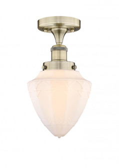 Bullet - 1 Light - 6 inch - Antique Brass - Semi-Flush Mount (3442|616-1F-AB-G661-7)
