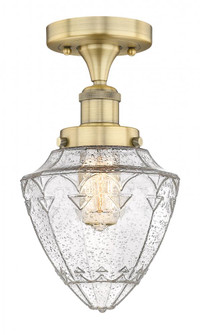 Bullet - 1 Light - 6 inch - Brushed Brass - Semi-Flush Mount (3442|616-1F-BB-G664-7)