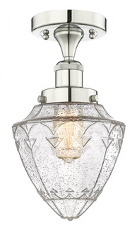 Bullet - 1 Light - 6 inch - Polished Nickel - Semi-Flush Mount (3442|616-1F-PN-G664-7)