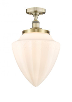 Bridgeton - 1 Light - 16 inch - Antique Brass - Semi-Flush Mount (3442|616-1F-AB-G661-12)
