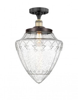 Bridgeton - 1 Light - 12 inch - Black Antique Brass - Semi-Flush Mount (3442|616-1F-BAB-G664-12)
