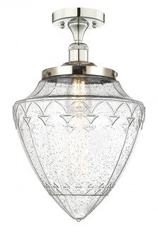 Bridgeton - 1 Light - 12 inch - Polished Nickel - Semi-Flush Mount (3442|616-1F-PN-G664-12)