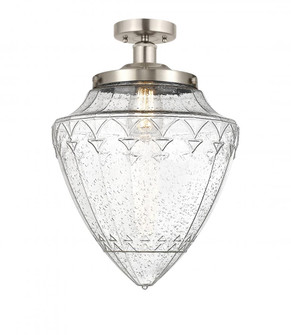 Bridgeton - 1 Light - 12 inch - Brushed Satin Nickel - Semi-Flush Mount (3442|616-1F-SN-G664-12)
